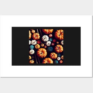 Halloween Pumpkins Pattern, model 1 Posters and Art